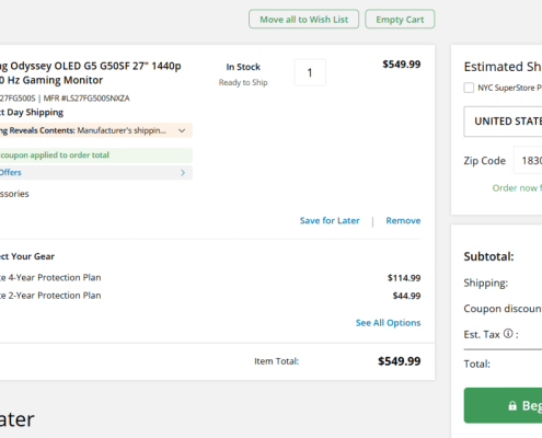 Samsung’s 27-inch 1440p OLED gaming monitor is only 0 today