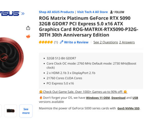 Newegg’s ,500 RTX 5090 card is a sad, depressing omen