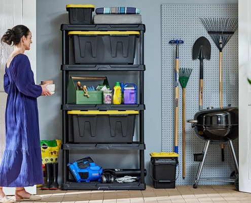 Lowe’s Is Selling A Heavy-Duty Five-Tier Garage Shelving Unit For 