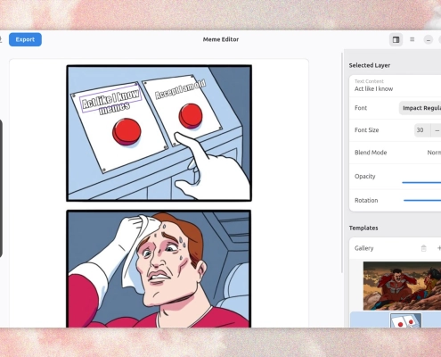 Memerist is a new desktop meme generator for Linux Memerist is a new desktop meme generator for Linux