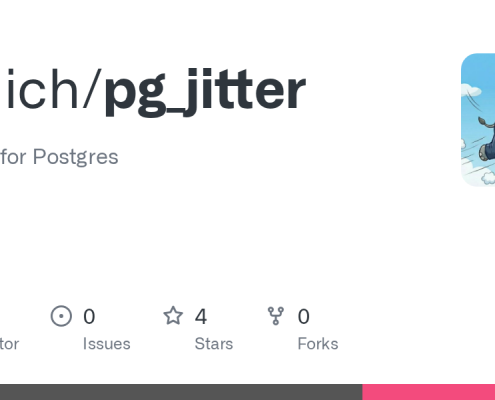 vladich/pg_jitter: Better JIT for Postgres · GitHub vladich/pg_jitter: Better JIT for Postgres · GitHub