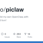 rcarmo/piclaw: I’m going to build my own OpenClaw, with blackjack… and bun! · GitHub