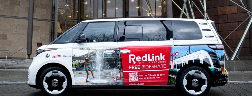 New free, on-demand EV service launches in Redmond to shuttle riders to light rail