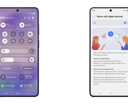 Samsung rolling out AirDrop over Quick Share on Galaxy S26