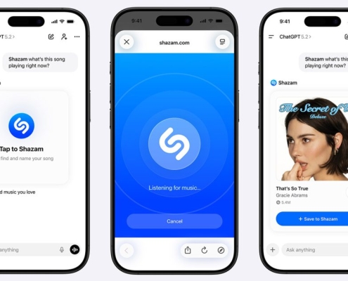 You can now use Shazam directly from ChatGPT