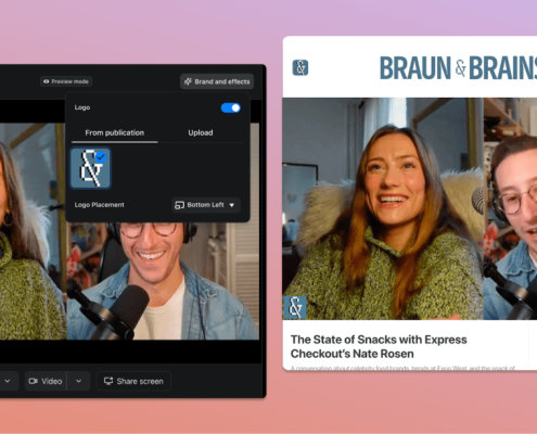 Substack launches a built-in recording studio