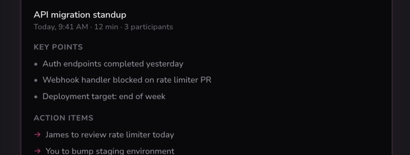 Talat’s AI meeting notes stay on your machine, not in the cloud