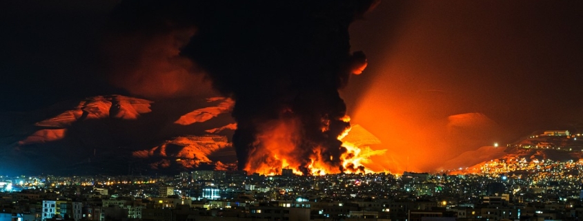 Toxic Sludge Raining Down on Iran After Bombing of Oil Facilities