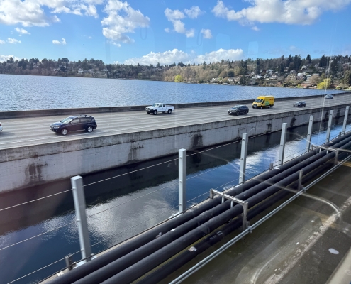 GeekWire rides the world’s first floating-bridge train — Seattle tech commutes will never be the same GeekWire rides the world’s first floating-bridge train — Seattle tech commutes will never be the same
