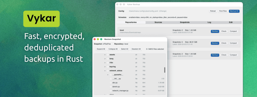 Vykar is a New Open Source Backup Tool That’s Faster Than Borg, Restic, and Kopia
