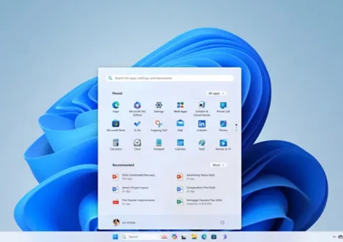 No, Windows Start does not use React — pathar.tl