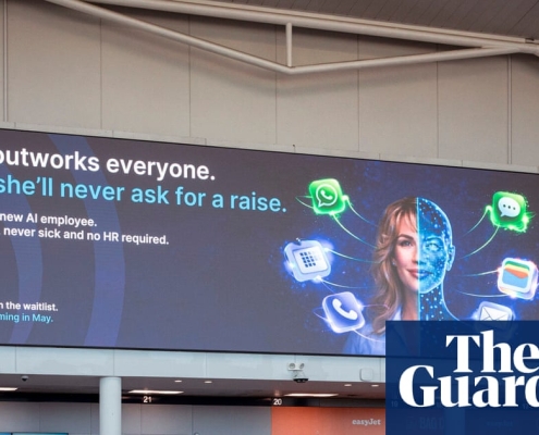 ‘Misogyny with a marketing budget’: UK AI firm accused of sexist advert | Advertising