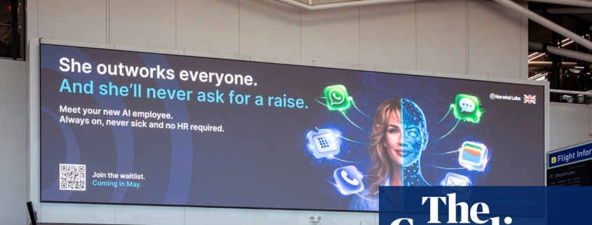 ‘Misogyny with a marketing budget’: UK AI firm accused of sexist advert | Advertising