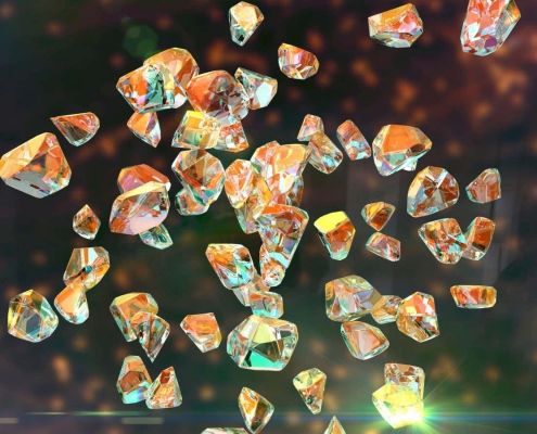 Diamonds are surprisingly elastic when you make them tiny