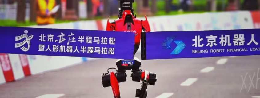 Honor’s humanoid robot breaks human half marathon record in 50min 26sec · TechNode