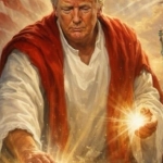Trump’s posting even more AI-generated Trump-Jesus fan art Trump’s posting even more AI-generated Trump-Jesus fan art