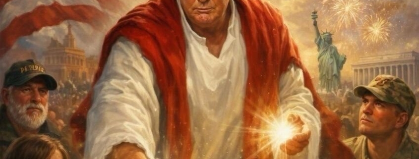 Trump’s posting even more AI-generated Trump-Jesus fan art